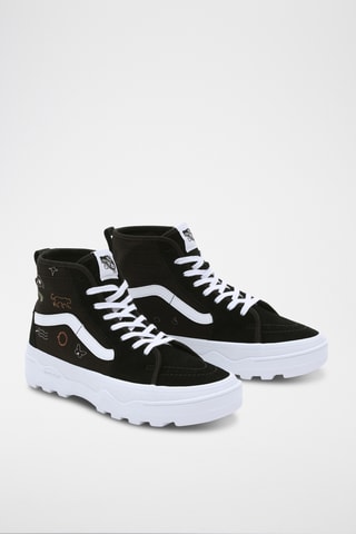 Hoge Nubuck Sneakers - Zwart