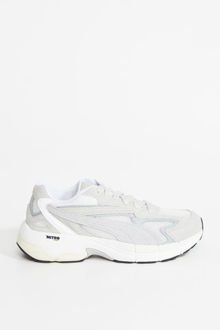 Leren Sneakers - Lichtgrijs
