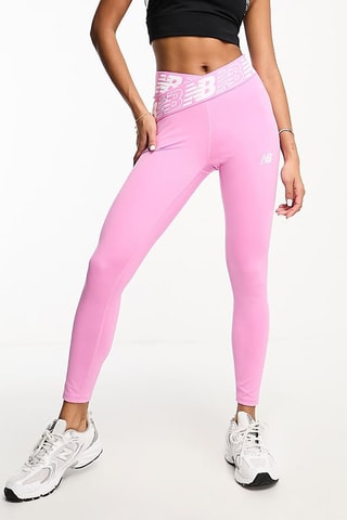 7/8 Hardlooplegging Hoge Taille - Roze