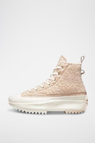 Hoge platform gympen - Beige