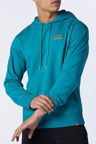 Sweat à capuche Embroidered - Bleu canard