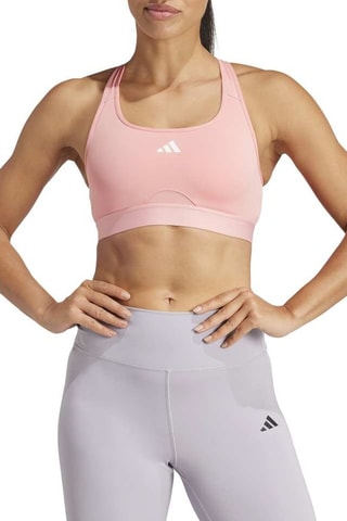 Brassière d’entrainement Power React - Rose poudré