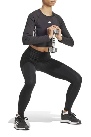 Crop top d’entrainement Essentials - Noir