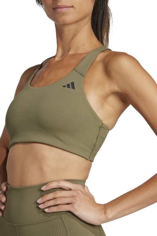 Brassière d’entraînement push-up Powerimpact - Vert olive