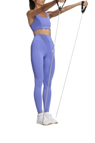 Legging d’entraînement 7/8 taille haute Optime - Bleu cobalt