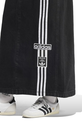 Jupe longue en jean taille haute Adibreak - Noir