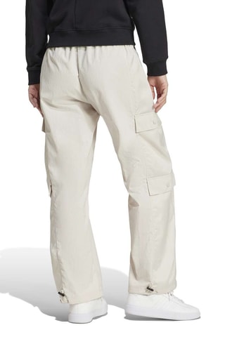 Pantalon cargo taille haute - Ecru