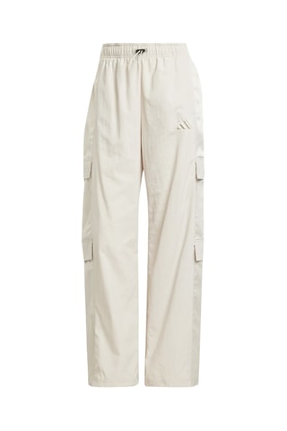 Pantalon cargo taille haute - Ecru