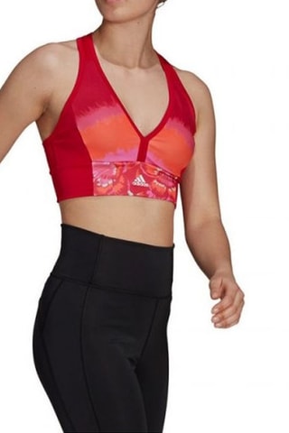 Brassière de sport W FARM BT - Rouge foncé