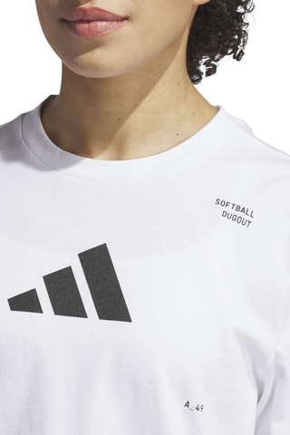 T-shirt ample Softball - Blanc