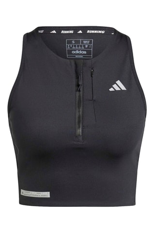 Crop top de running Ultimate - Noir