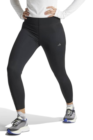 Legging 7/8 de running taille haute Adizero - Noir