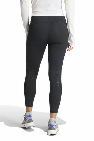 Legging 7/8 de running taille haute Adizero - Noir