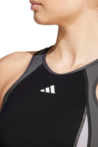 Brassière d’entraînement push-up - Noir et gris foncé