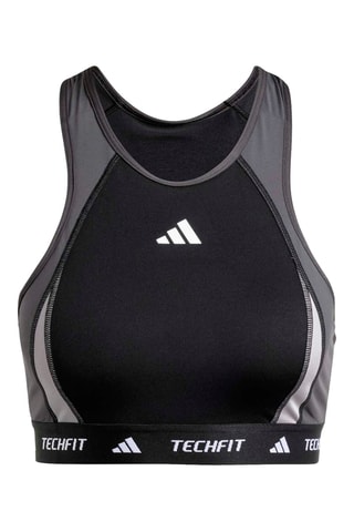 Brassière d’entraînement push-up - Noir et gris foncé