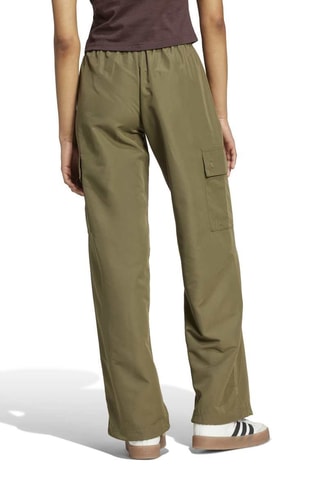 Pantalon cargo taille haute Essentials - Vert olive