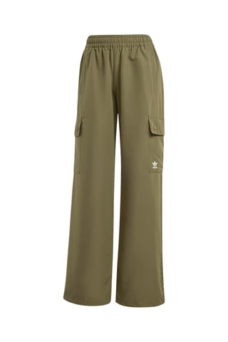 Pantalon cargo taille haute Essentials - Vert olive