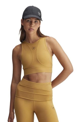 Crop top de yoga Stella McCartney - Jaune