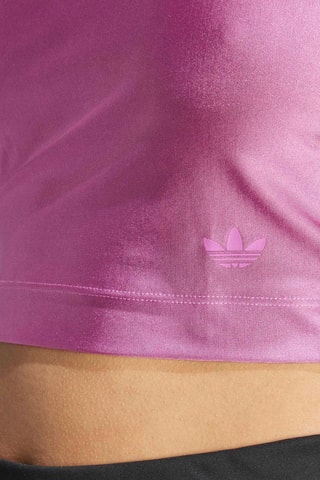 Crop top asymétrique - Mauve
