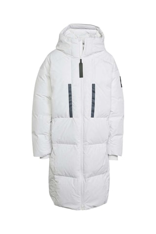 Doudoune longue à capuche Myshelter - Blanc
