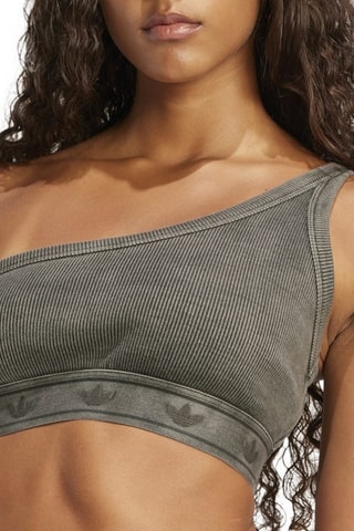 Crop top asymétrique - Anthracite
