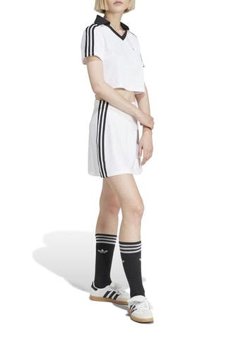 Polo court Adicolor - Blanc