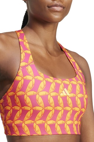 Brassière d'entraînement push-up Adidas x FARM Rio - Orange