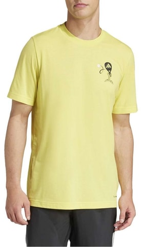 T-shirt Padel zone - Jaune