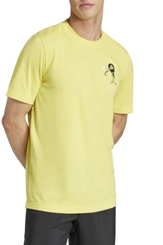 T-shirt Padel zone - Jaune