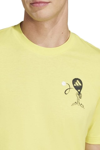 T-shirt Padel zone - Jaune
