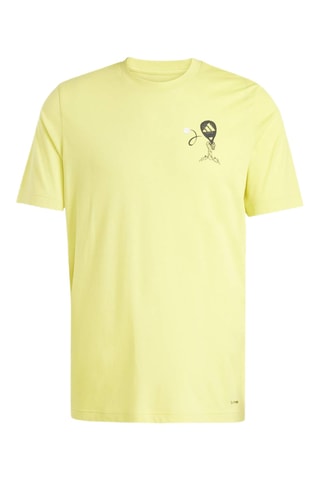 T-shirt Padel zone - Jaune