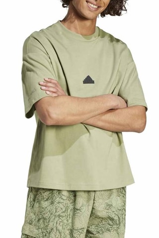 T-shirt ample City escape - Vert olive