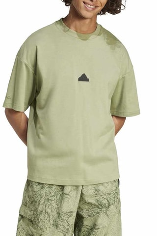 T-shirt ample City escape - Vert olive