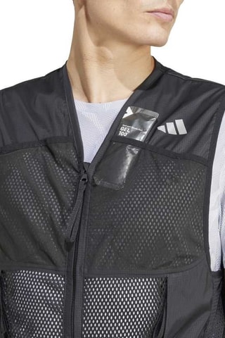 Veste sans manches de running Ultimate - Noir