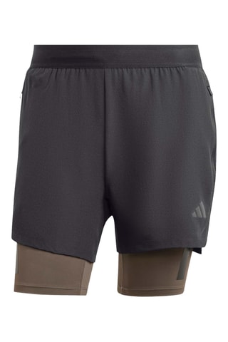 Short 2-en-1 Power - Noir et marron
