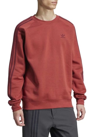 Sweat 3 stripes Adicolor Classics - Rouge