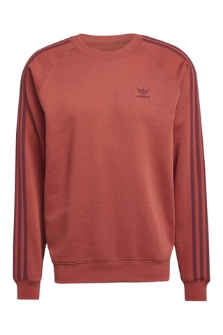 Sweat 3 stripes Adicolor Classics - Rouge