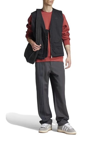 Sweat 3 stripes Adicolor Classics - Rouge
