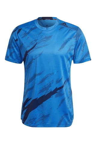 T-shirt d’entrainement slim M D4T AOP - Bleu cobalt