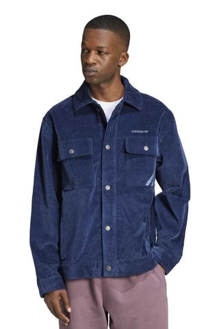 Veste de coach en velours - Indigo