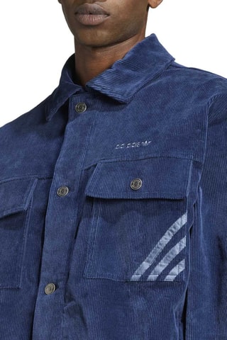 Veste de coach en velours - Indigo
