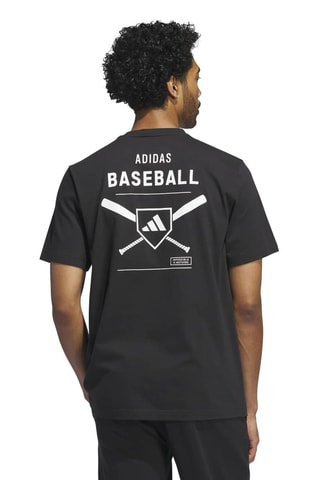 T-shirt ample de baseball - Noir