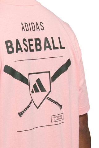 T-shirt ample de baseball - Rose