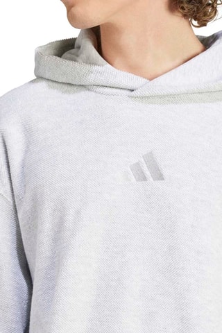 Sweat à capuche ALL Szn - Gris clair chiné