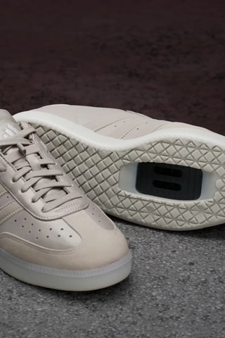 Chaussures de vélo en cuir Velosamba - Taupe