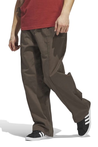 Pantalon ample Pin Tuck - Marron