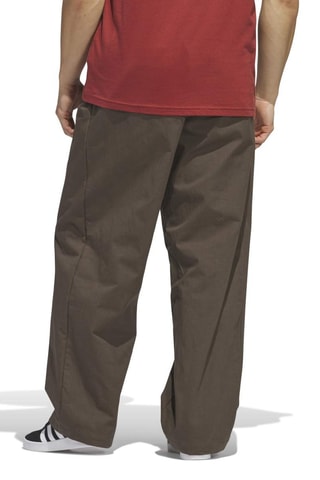 Pantalon ample Pin Tuck - Marron