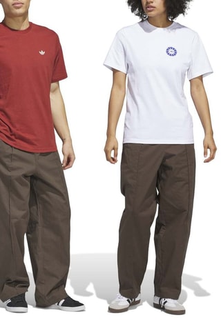 Pantalon ample Pin Tuck - Marron