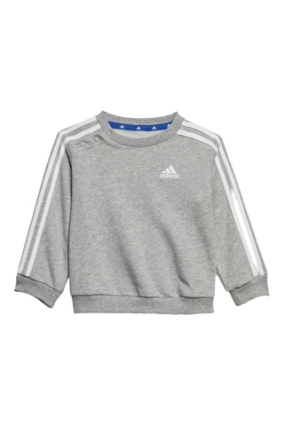 Sweat et pantalon - Gris chiné et bleu roi