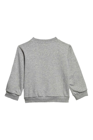 Sweat et pantalon - Gris chiné et bleu roi